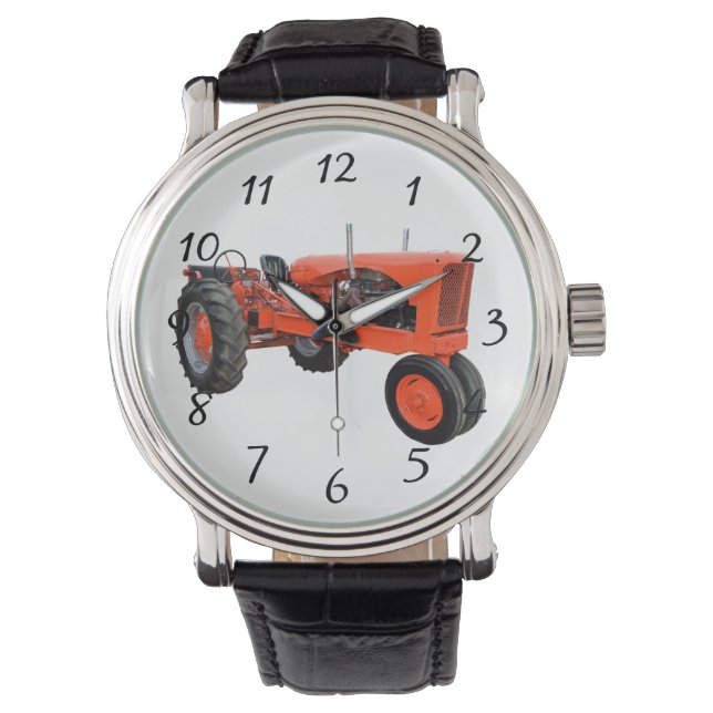 alte rote Zugmaschine Armbanduhr (Vorderseite)