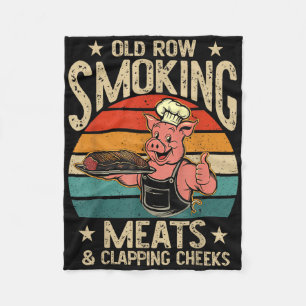 Alte Rows Smokin Fleisch und Klatschen Wangen Funn Fleecedecke