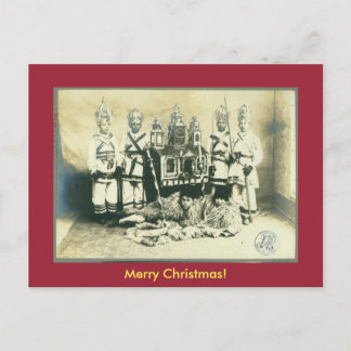 Alte rumänische Weihnachtstradition Feiertagspostkarte