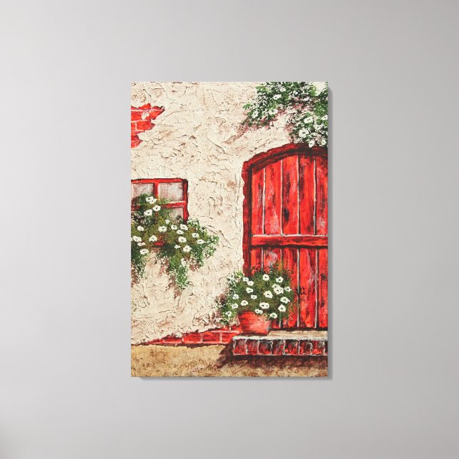 Alte rustikale Hütte Imitate Canvas Print Leinwanddruck (Vorderseite)