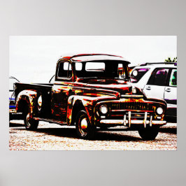 Alte Rustikale Lkw Fotografie Poster Art