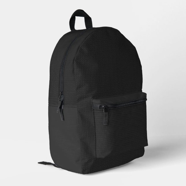 Alte Rustikale Metall-Rucksack Bedruckter Rucksack (Rückseitige Ecke links)
