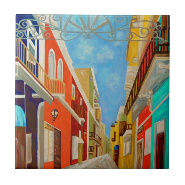 Alte San- JuanKunst-Malerei Fliese (Vorderseite)