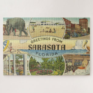 Alte Sarasota-Postkarte