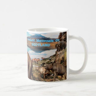 Alte Säugetiere von Schottland Kaffeetasse