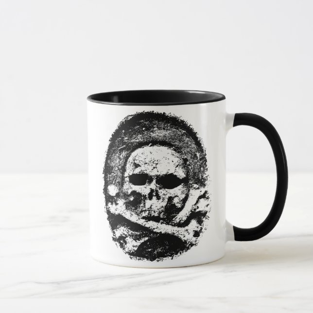 Alte Schädel-Tasse Tasse (Rechts)