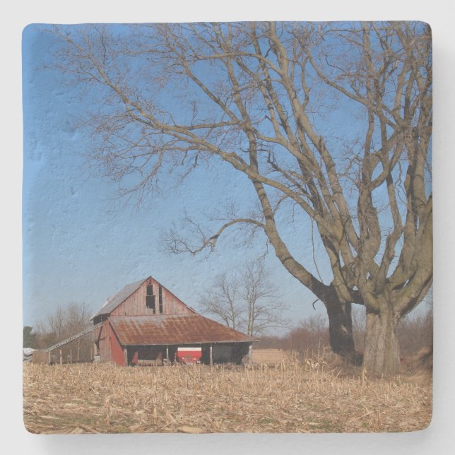 Alte Scheune im Untersetzer von Illinois (Vorderseite)