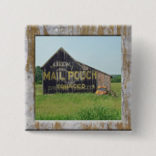 Alte Scheune Mail Pouch Tabakwerbung Button