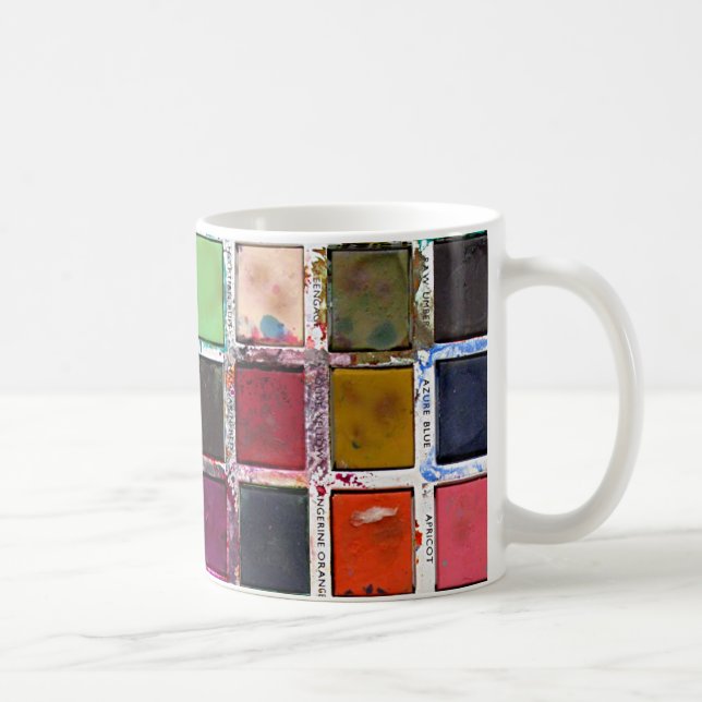 Alte Schmutz-Farben Kaffeetasse (Rechts)