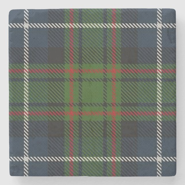 Alte Schotte Tavern Clan MacRae Jagd Tartan Steinuntersetzer (Vorderseite)