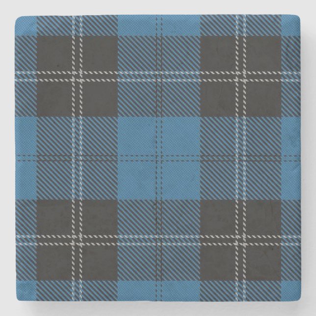 Alte Schotten Tavern Clan Ramsay Blue Hunting Tart Steinuntersetzer (Vorderseite)