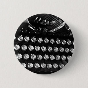 Alte Schreibmaschine befestigt Knopf Button