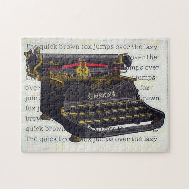 Alte Schreibmaschine und Text (Horizontal)