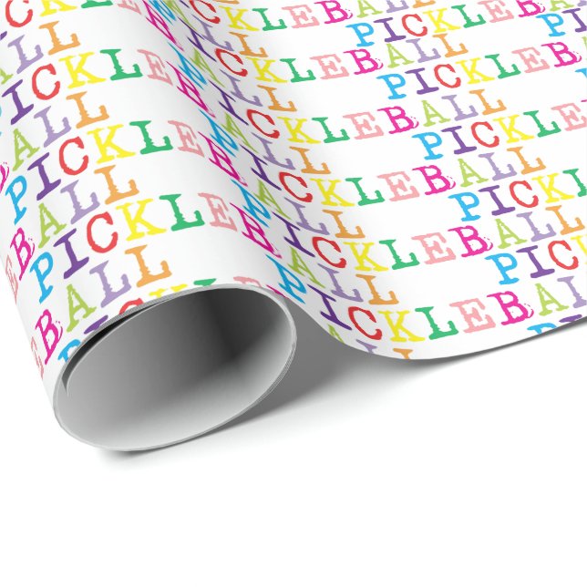 Alte Schreibmaschine von Pickleball auf weiß Geschenkpapier (Rolleneckpunkt)