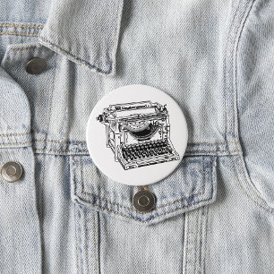Alte Schreibmaschinen-Taste Button