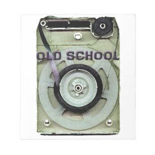 Alte Schul-Retro-8-Spur-Kassette Notizblock