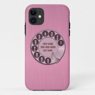 Alte Schuldrehskala-Telefon-Rosa Case-Mate iPhone Hülle