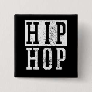 Alte Schule 90er 90er Jahre Hip Hop Rap Damiseta Button