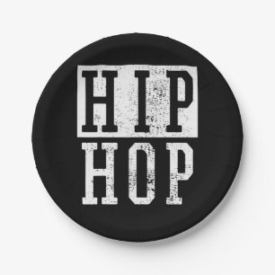 Alte Schule 90er 90er Jahre Hip Hop Rap Damiseta Pappteller