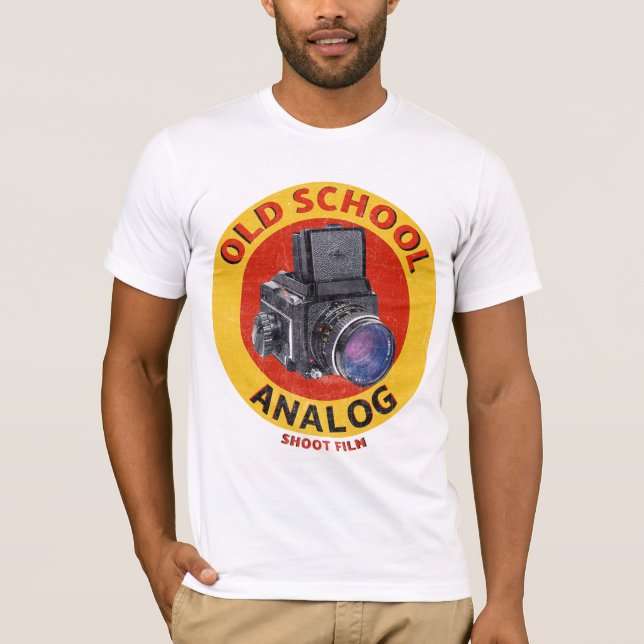 Alte Schule Analogfotografie T-Shirt (Vorderseite)