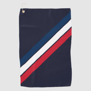 Alte Schule gestreifter 70er 80er Retro Racing Str Golfhandtuch