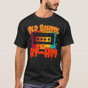 Alte Schule Hip Hop Shirt 80er 90er Retro Cassette