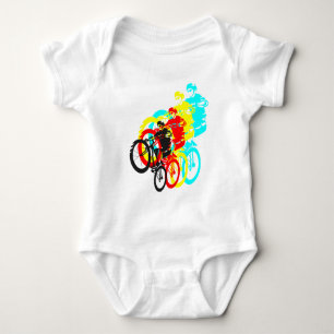 Alte Schule MTB / Trials Bike Wheelie Baby Strampler