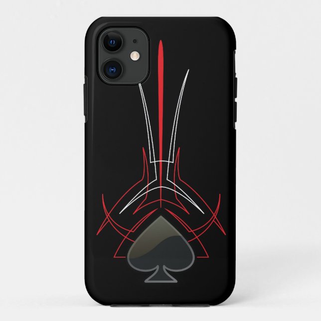 Alte Schule Pinstriping Case-Mate iPhone Hülle (Rückseite)