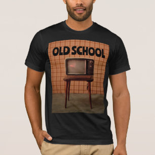 ALTE SCHULE RETRO TV GEBURTSTAG T - Shirt