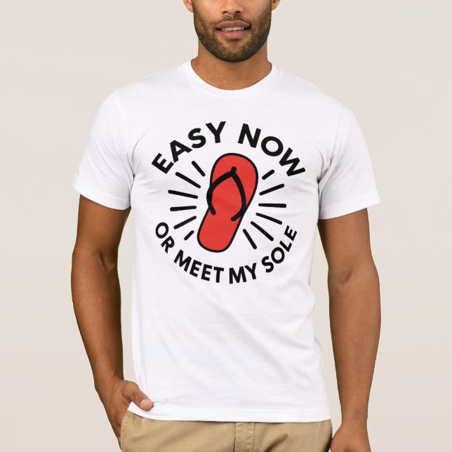 Alte Schule Warn Humor T-Shirt (Vorderseite)