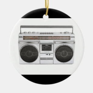 Alte SchuleBoombox Radio Keramik Ornament