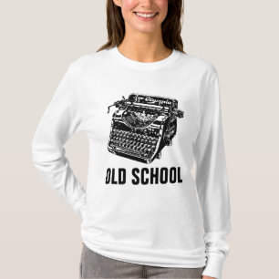 ALTE SCHULEVintage Schreibmaschinen-T - Shirts