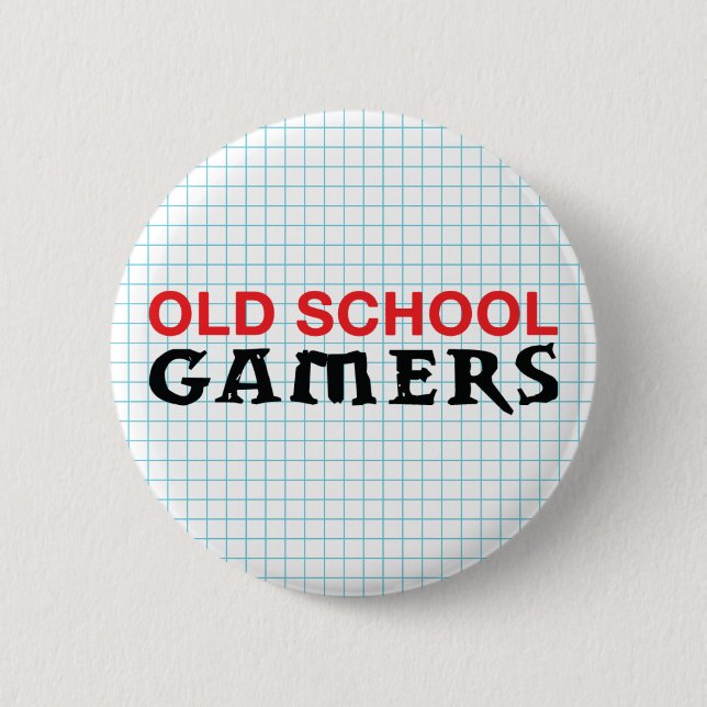 Alte Schulgamers-Knopf Button (Vorderseite)
