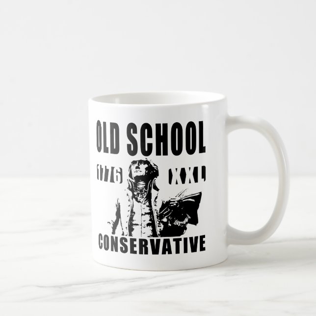 Alte Schulkonservative Thomas- JeffersonTasse Kaffeetasse (Rechts)
