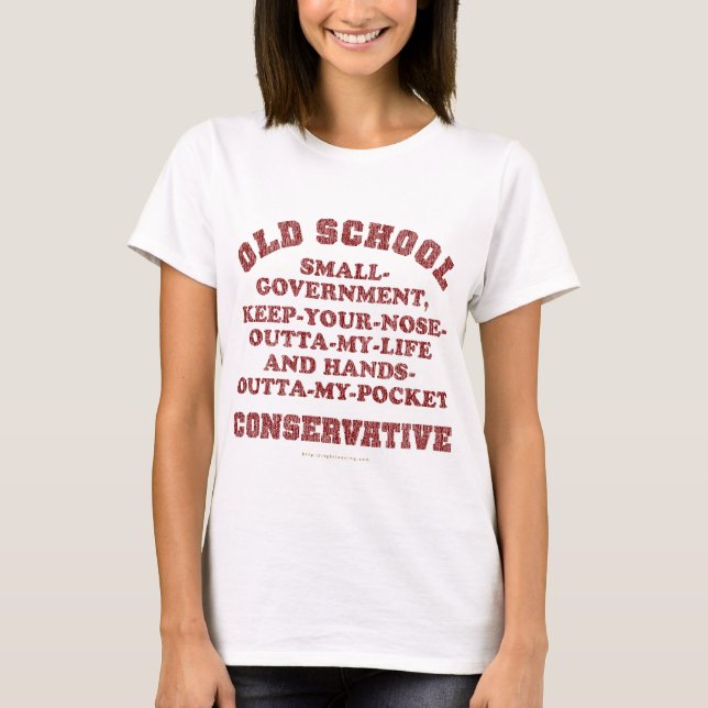 Alte Schulkonservativer T-Shirt (Vorderseite)