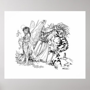 Alte Schulmagischer Unfug in den Bergen Poster