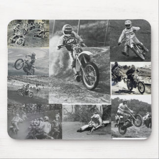 Alte Schulmotocross-Mausunterlage Mousepad