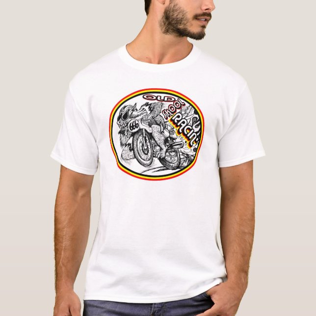 Alte Schulmotorrad-Laufen T-Shirt (Vorderseite)