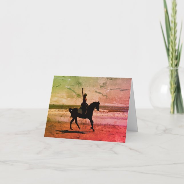 Alte Schulpapierkarten von Hags mit Nags Dankeskarte (Vorderseite)