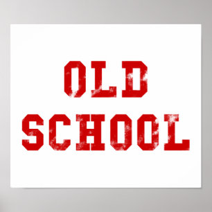 Alte Schulposter   Oldskool Geschenke Poster