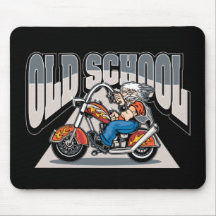 Alte Schulradfahrer Mousepad