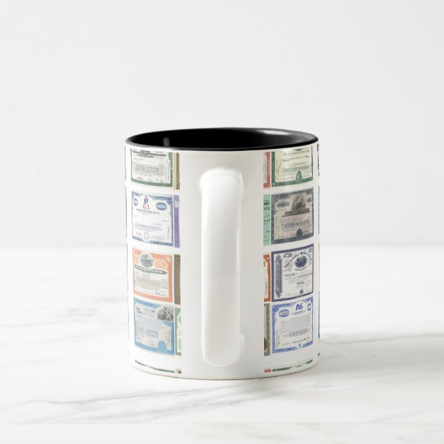 alte Schulwall street Markt bescheinigt Tasse (Henkel)