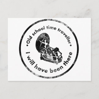 Alte Schulzeit Reisende Postkarte