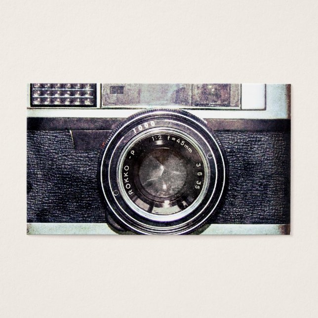 Alte schwarze Kamera (Vorderseite)