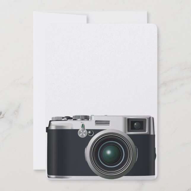 Alte schwarze Kamera (Vorderseite)