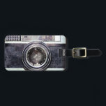 Alte schwarze Kamera Gepäckanhänger<br><div class="desc">Hallo und willkommen,  dieses Design ist eine Retro-Kamera.</div>