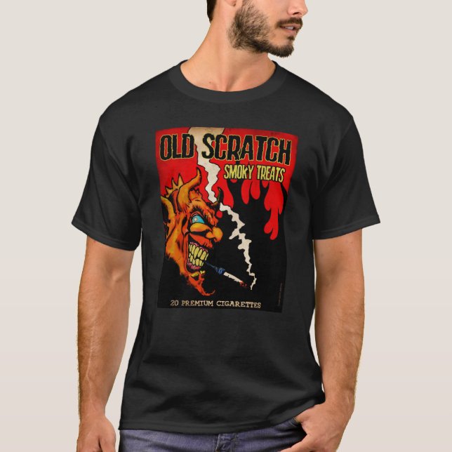 Alte Scratch Smoking-Leckereien T-Shirt (Vorderseite)