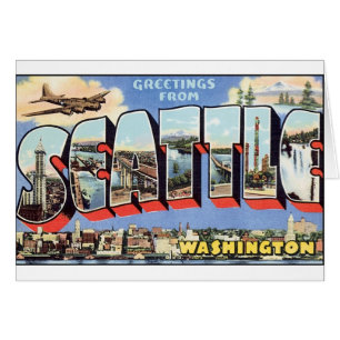 Alte Seattle-Postkarte