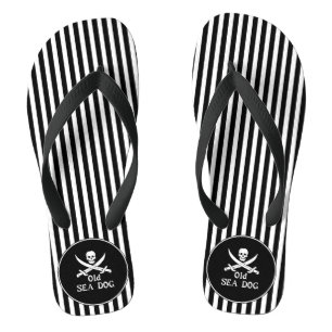 Alte See Hund Flip Flops