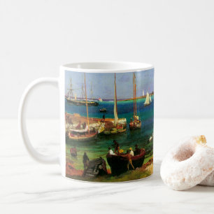 Alte Seelandschaft, Nassau Hafen von Bierstadt Kaffeetasse